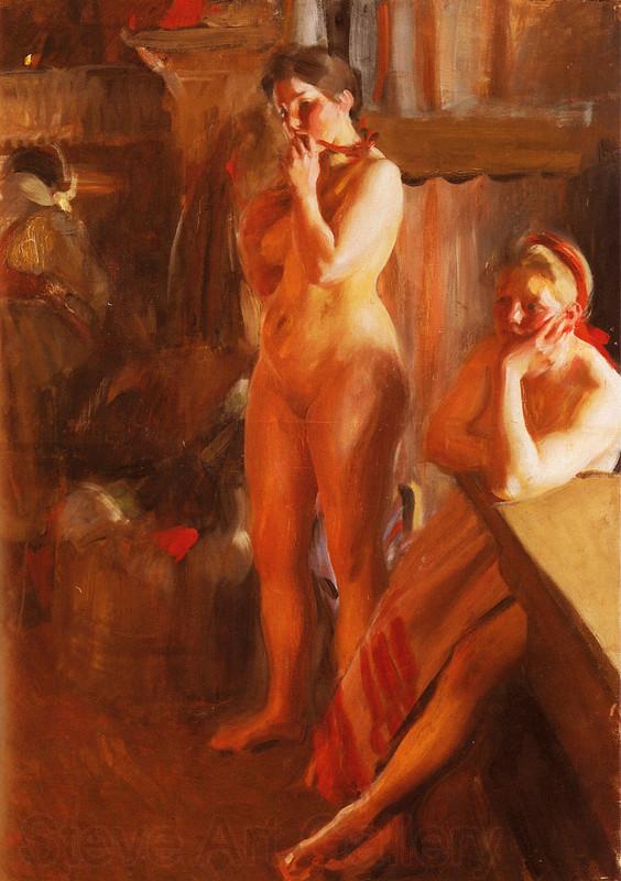 Anders Zorn Eldsken Germany oil painting art